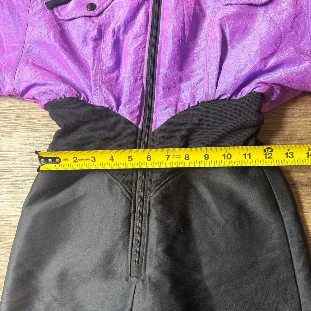 VTG NILS Skiwear One Piece Snowsuit Jumpsuit Iridescent Purple | Size XS - Picture 11 of 16